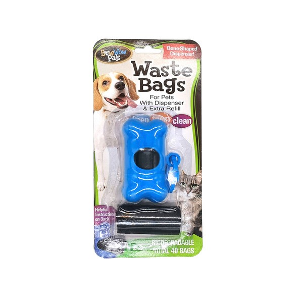 Bow Wow Waste Bags Bone Shaped Dispenser & Refill | 1 pack