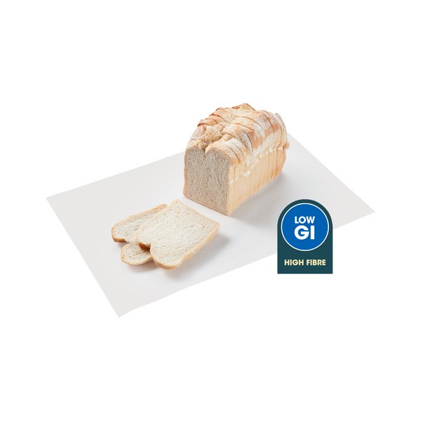 Coles Bakery High Fibre Low Gi White Sandwich Loaf | 330g