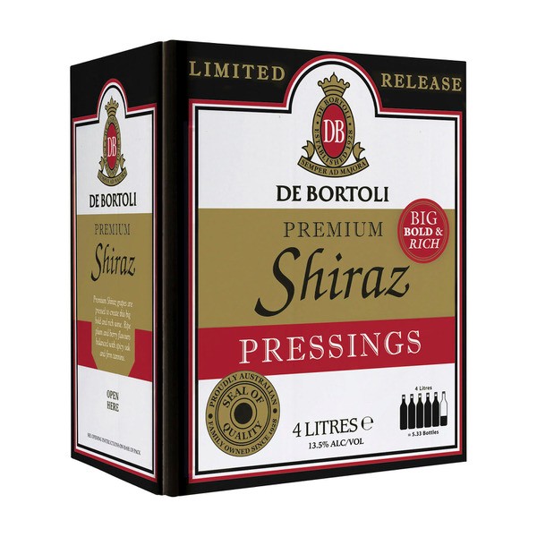 De Bortoli Premium Shiraz 'Pressings' Cask 4 Litre | 1 Each