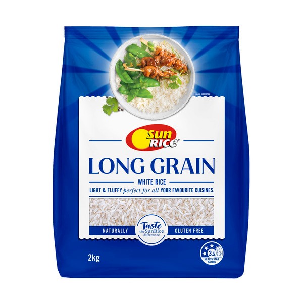 Sunrice Long Grain Premium White Rice | 2kg