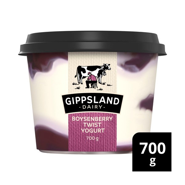 Gippsland Dairy Boysenberry Twist Yoghurt | 700g