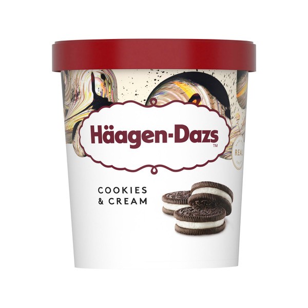Haagen Dazs Cookies & Cream Ice Cream Tub | 457mL
