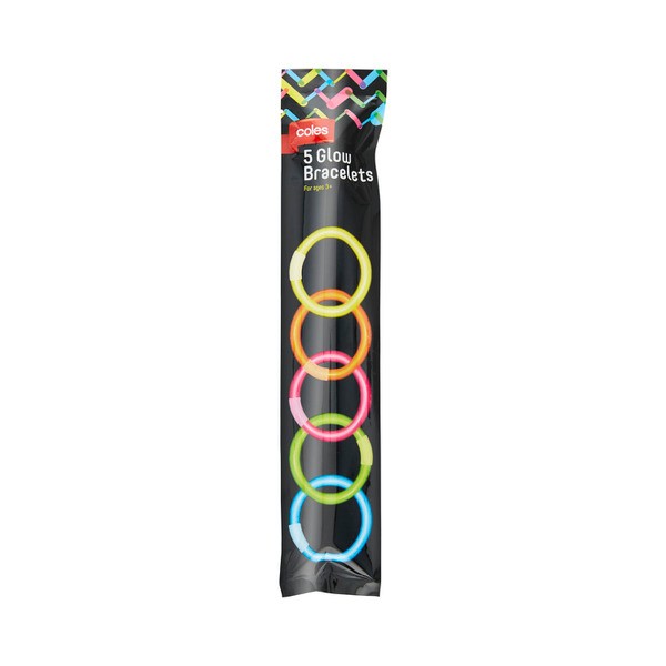 Coles Glow Bracelets | 5 pack
