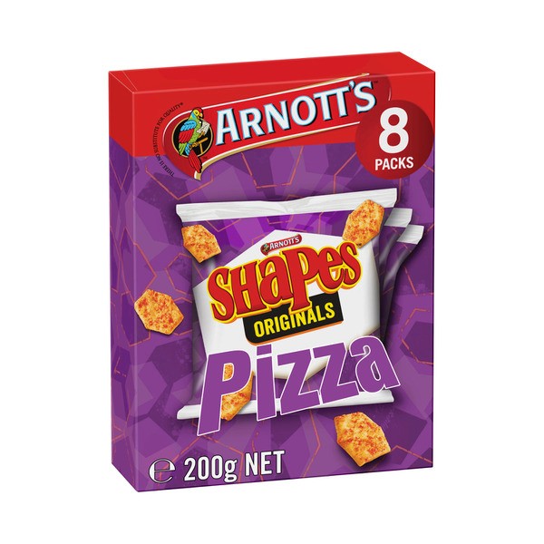 Arnott's Shapes Multipack Original Pizza 8 Pack | 200g