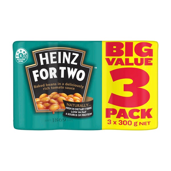 Heinz Baked Beans in Tomato Sauce Beans 3 Pack | 300g