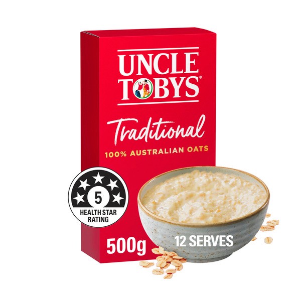 Uncle Tobys Traditional Rolled Oats | 500g