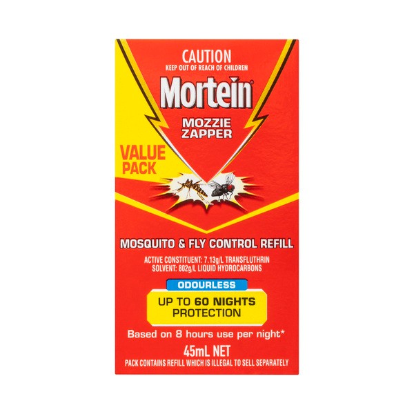 Mortein Peaceful nights Mosquito & Fly Plug Refill Pack | 45mL