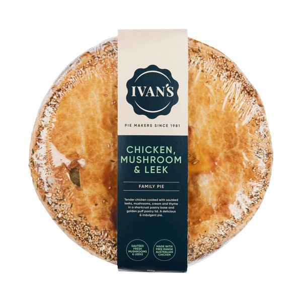 Ivans Family Chick Mush Leek Pie 900g | 900g