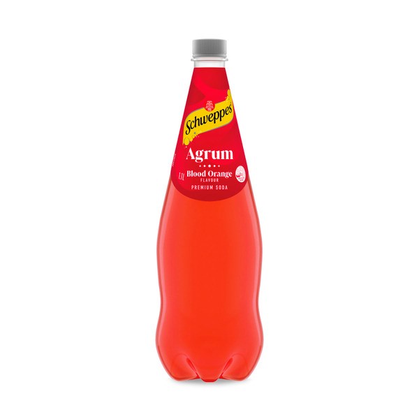 Schweppes Agrum Blood Orange Soft Drink Bottle | 1.1L