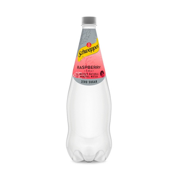 Schweppes Raspberry Infused Natural Mineral Water Bottle | 1.1L