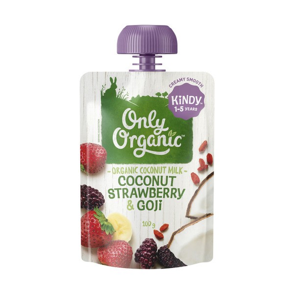 Only Organic Coconut Strawberry & Goji | 100g
