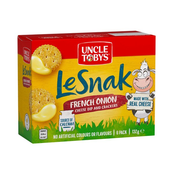Uncle Tobys Le Snak French Onion | 132g