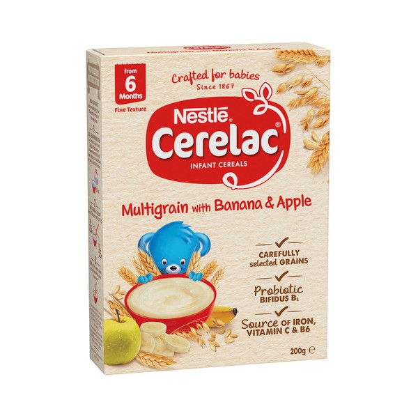 Nestle Cerelac Multigrain with Banana & Apple Baby Cereal Stage 3 | 200g