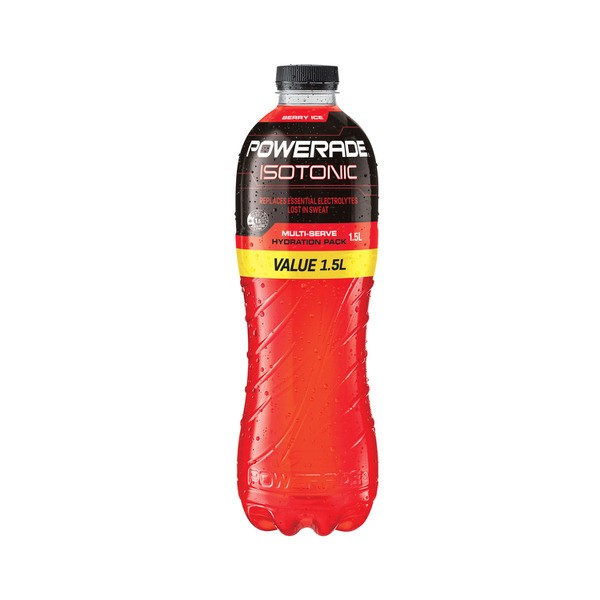 Powerade Isotonic Berry Ice Sports Drink Flat Cap | 1.5L