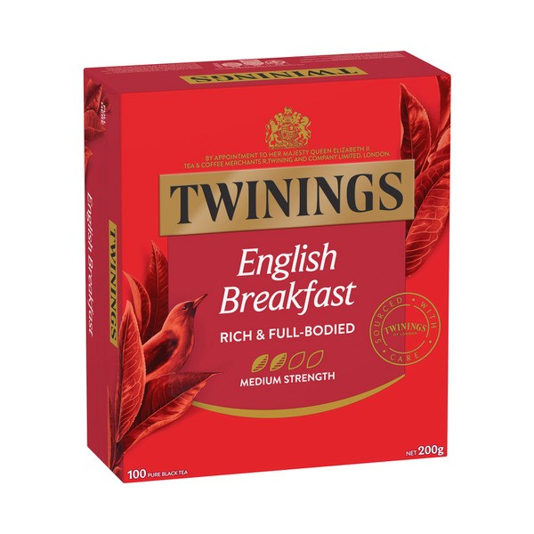 Twinings English Breakfast Tea Bags 100 pack | 200g