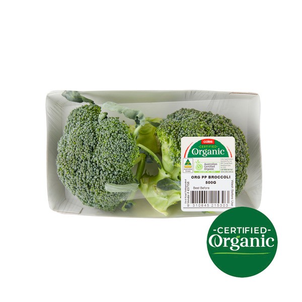 Coles Organic Broccoli | 500g
