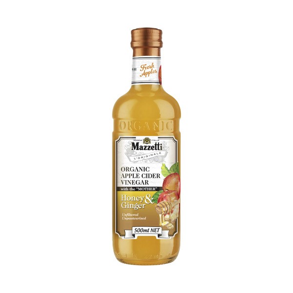 Mazzetti Organic Apple Cider Vinegar With Honey & Ginger | 500mL