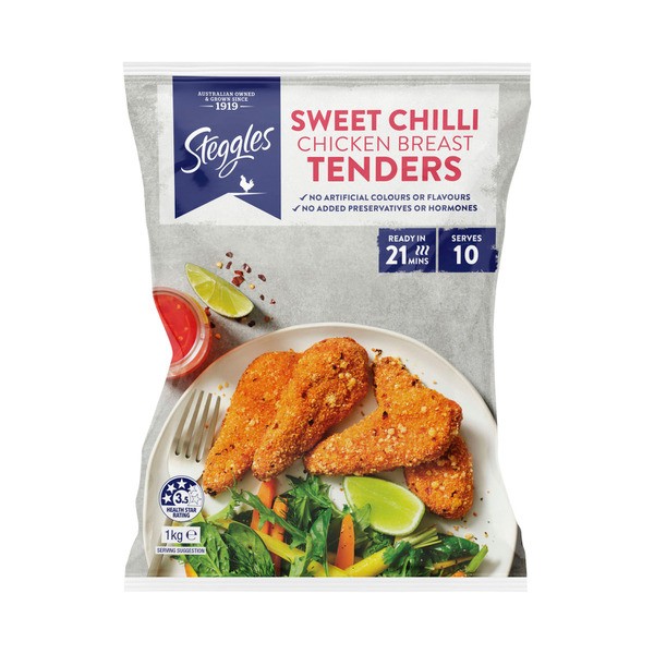 Steggles Frozen Sweet Chilli Chicken Tenders | 1kg