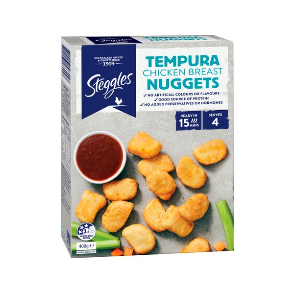 Steggles Frozen Tempura Chicken Breast Nuggets | 400g