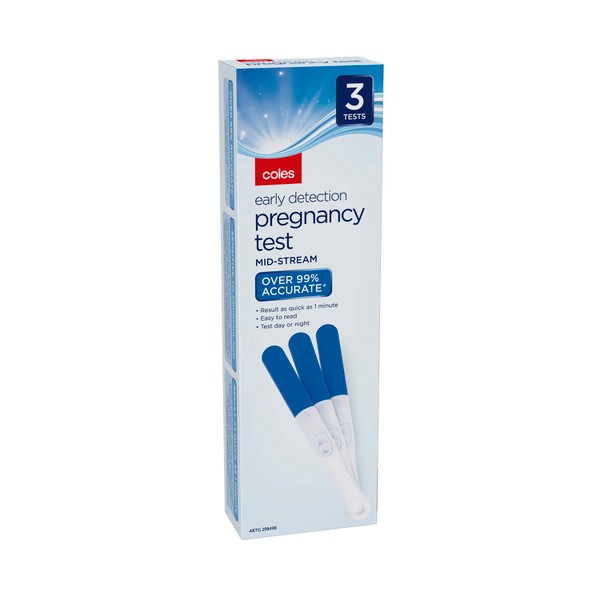 Coles Pregnancy Midstream Test | 3 pack