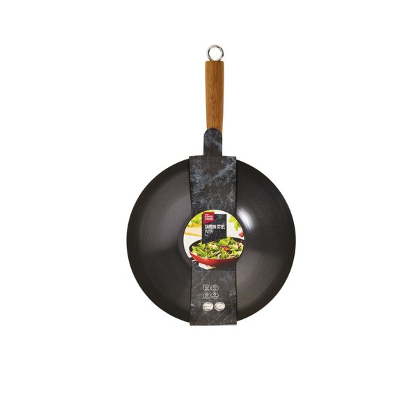 Cook & Dine Carbon Steel Wok 30cm | 1 each