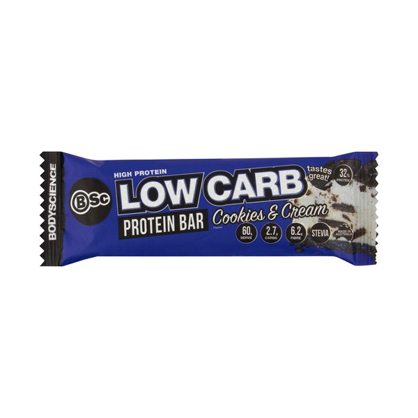 BSc Bodyscience High Protein Low Carb Bar Cookies & Cream | 60g