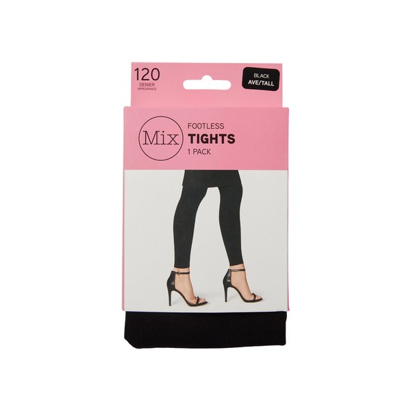 Mix Footless Tights 120 Denier Black Ave/Tall | 1 pack