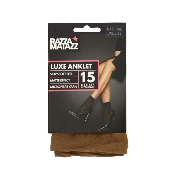 Razzamatazz Luxe Anklet Pantyhose Natural Size 1 | 1 pack