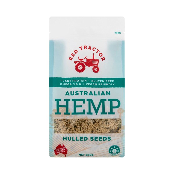 Red Tractor Hulled Hemp Seeds  | 200g