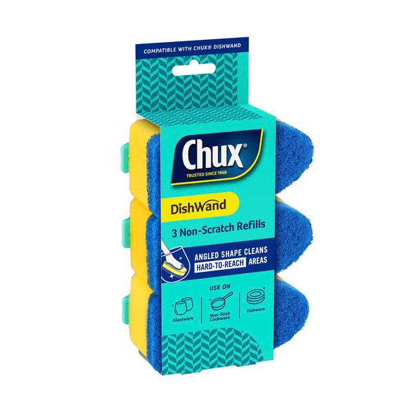 Chux Dishwand Non Scratch Refill | 3 pack