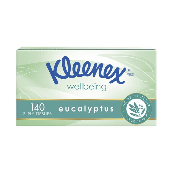 Kleenex Eucalyptus 3 Ply Facial Tissues | 140 pack