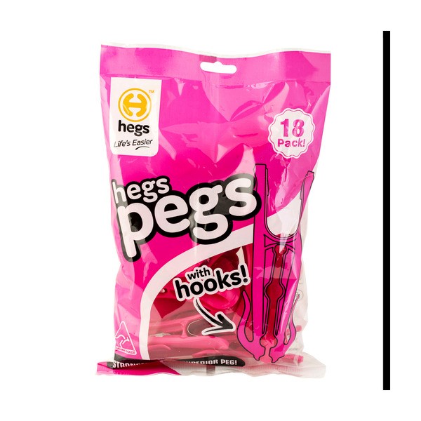 Hegs Pink Pegs | 18 pack