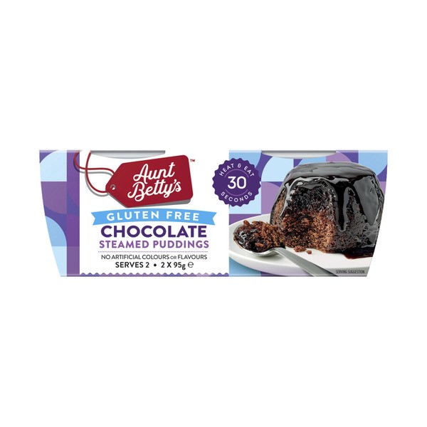 Aunt Betty's Gluten Free Chocolate Pudding 2 Pieces | 190g