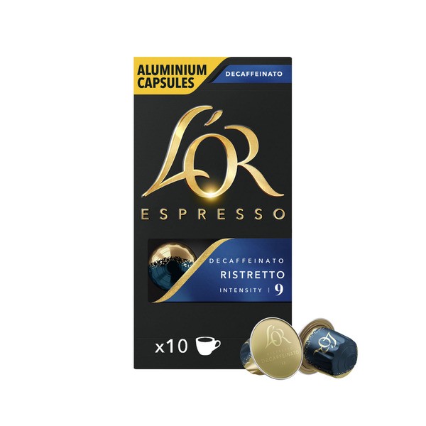 L'OR Espresso Decaffeinato Ristretto Intensity 9 Coffee Capsules 52g | 10 pack