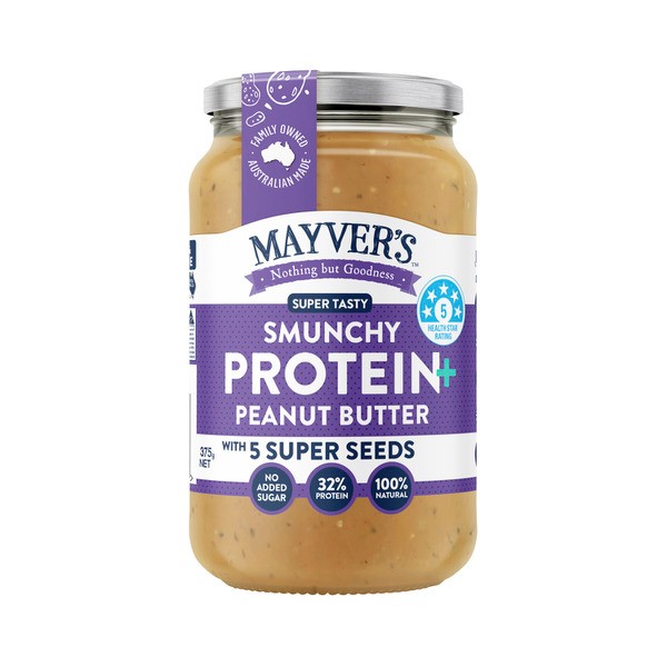 Mayvers Protein Plus Natural Peanut Butter With Five Seeds | 375g