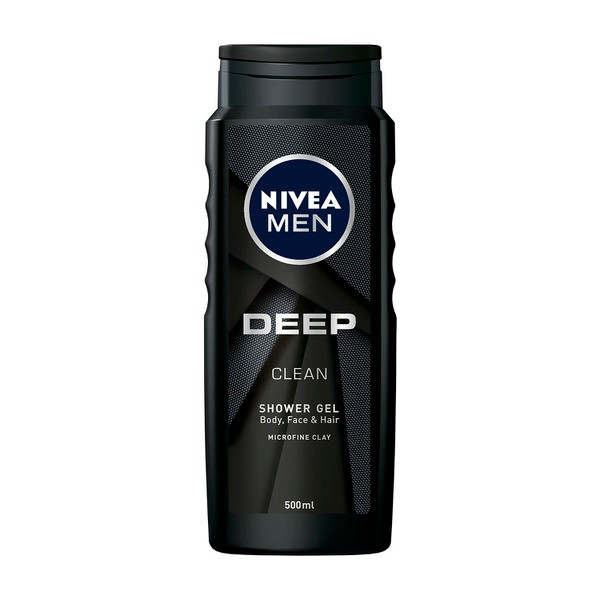 Nivea Men Deep Clean Shower Gel & Body Wash | 500mL