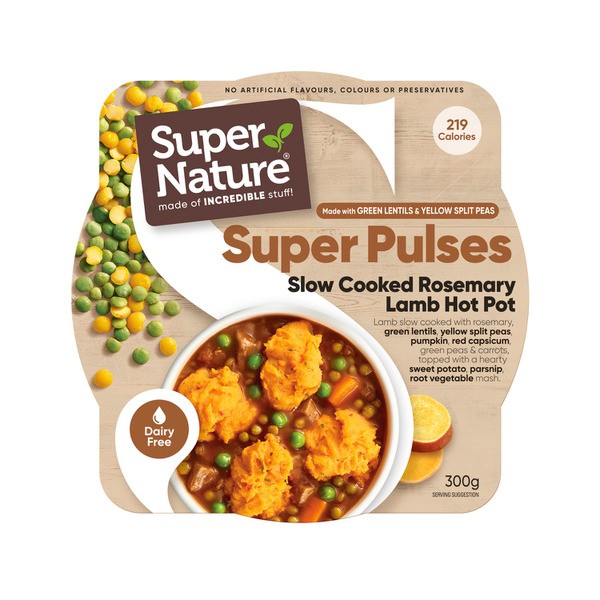 Super Nature Frozen Super Pulses Slow Cooked Rosemary Lamb Hot Pot | 300g