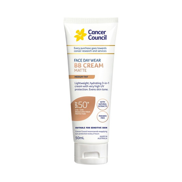 Cancer Council Bb Cream Face Day Wear Medium | 50mL