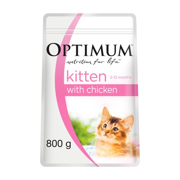 Optimum Dry Cat Food 2-12 Months Kitten With Chicken | 800g