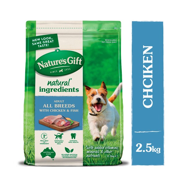 Nature's Gift Adult All Breeds Dry Dog Food With Chicken & Fish | 2.5kg