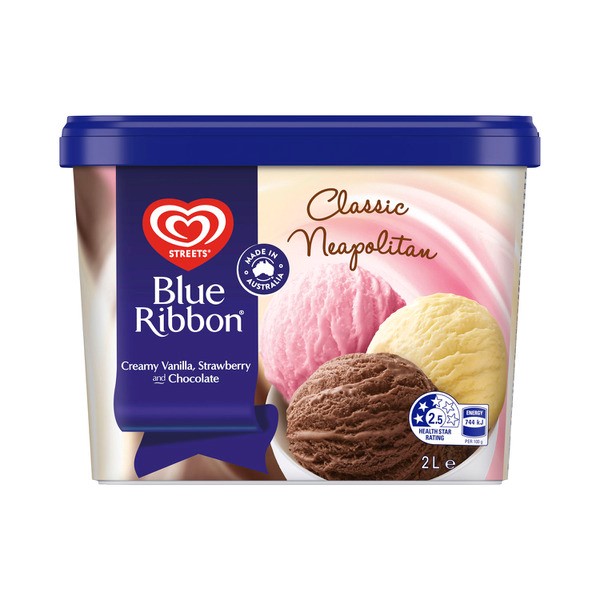 Streets Blue Ribbon Neapolitan Ice Cream Tub | 2L