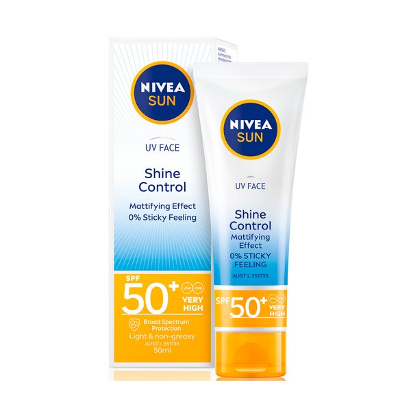 Nivea Sun SPF 50+ UV Face Shine Control | 50mL