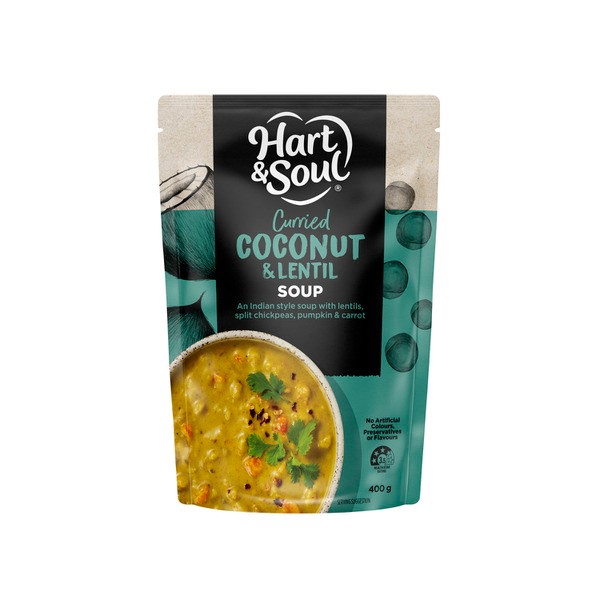 Hart & Soul Coconut Lentil Soup Pouch | 400g