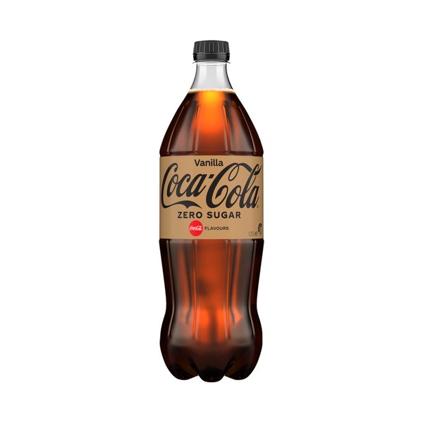 Coca-Cola Zero Sugar Vanilla Soft Drink Bottle | 1.25L