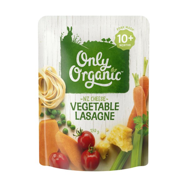 Only Organic Cheese Vegetable Lasagne 10+ Months | 170g