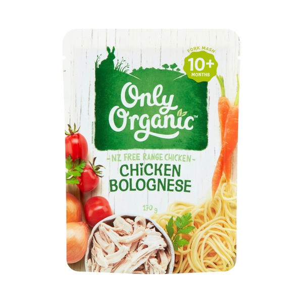 Only Organic Free Range Chicken Bolognese 10+ Months | 170g