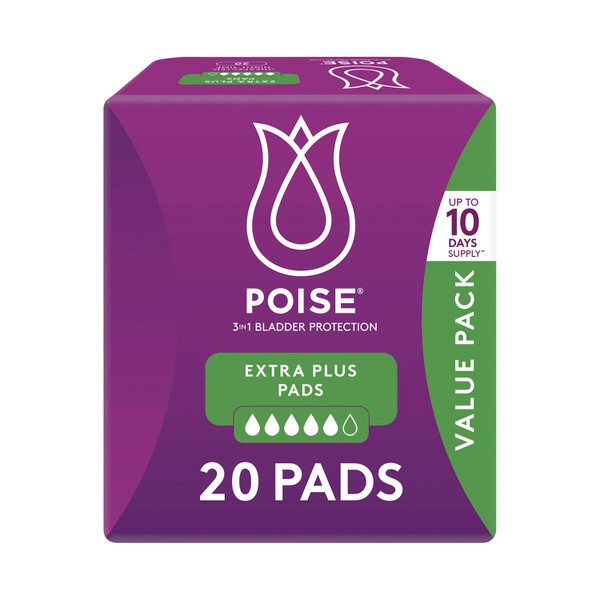 Poise Pads For Bladder Leaks Extra Plus | 20 pack