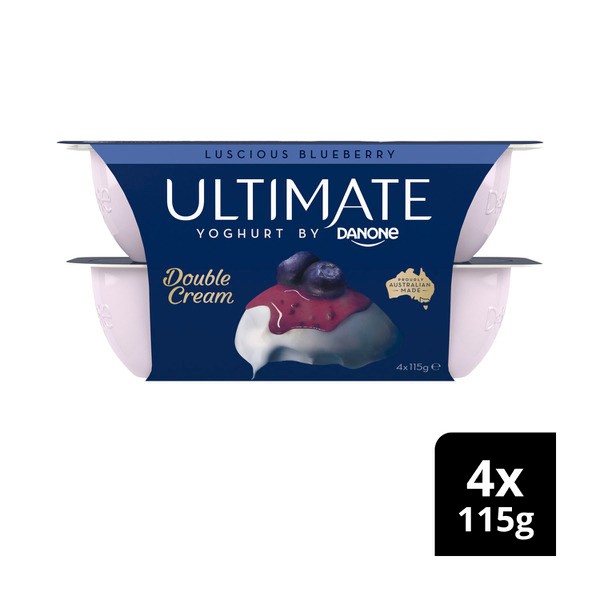 Danone The Ultimate Blueberry Yoghurt 4x115g | 4 pack