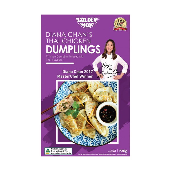 Golden Wok Frozen Diana Chan's Thai Chicken Dumplings | 230g