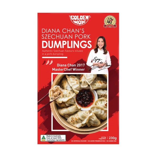 Golden Wok Frozen Diana Chan's Szechuan Pork Dumplings | 230g